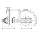 Roue folle HITACHI EX60,2 / EX60,3 / EX60LC3 / EX75UR UX062H0E-HITACHI