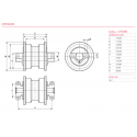 Galet inférieur UF173R1E UF173R1E