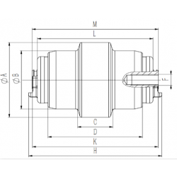 Galet inférieur YANMAR VIO70CR UF-EN-A610700