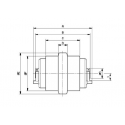 Galet inférieur HITACHI ZX17U-2 / ZX16 UF024Z8C