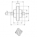 Galet inférieur IHI IMER 16NX / 16VX / 16N UF028Z4C-IHIIMER1