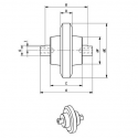 Galet inférieur IHI IMER 14NXT 17VX / 18J / 18NXT UF028Z4C-IHIIMER2