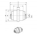 Galet inférieur CASE 15 / 16 / CX15 / CX16 UF023Z4C-CASE