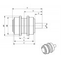 Galet supérieur YANMAR B50 / B7,3 / B7,5 / VIO40 / VIO45 / VIO45V / VIO50 UH048Z0B-YANMAR1