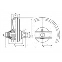 Roue folle CASE CX130B / CX 130C / CX135 SR3 / CX 145C UX068E2E