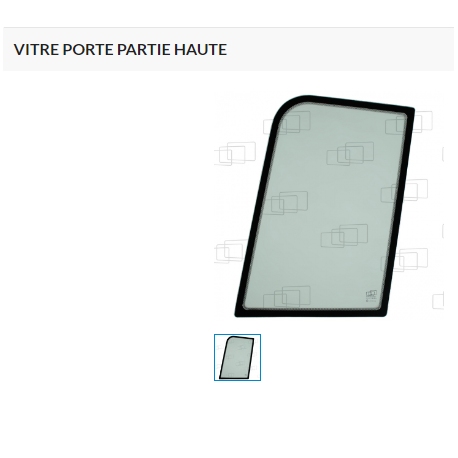 VITRE PORTE PARTIE HAUTE CATERPILLAR 055814D