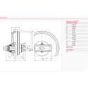 Roue folle KUBOTA KH31 - 12047 UX028Z1E