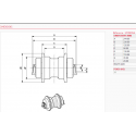 Galet inférieur IHI IMER 40G1 / 40GX2 / 40J / 40JX / IS40G UF090Z4A-IHIIMER