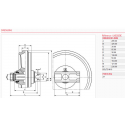 Roue folle YANMAR B22 / B22,2 / B22,2A / B27 / B3 / B32 UX030Z9E-YANMAR