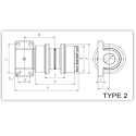 Galet supérieur CASE CX75SR / CX80 UH105T0G-CASE